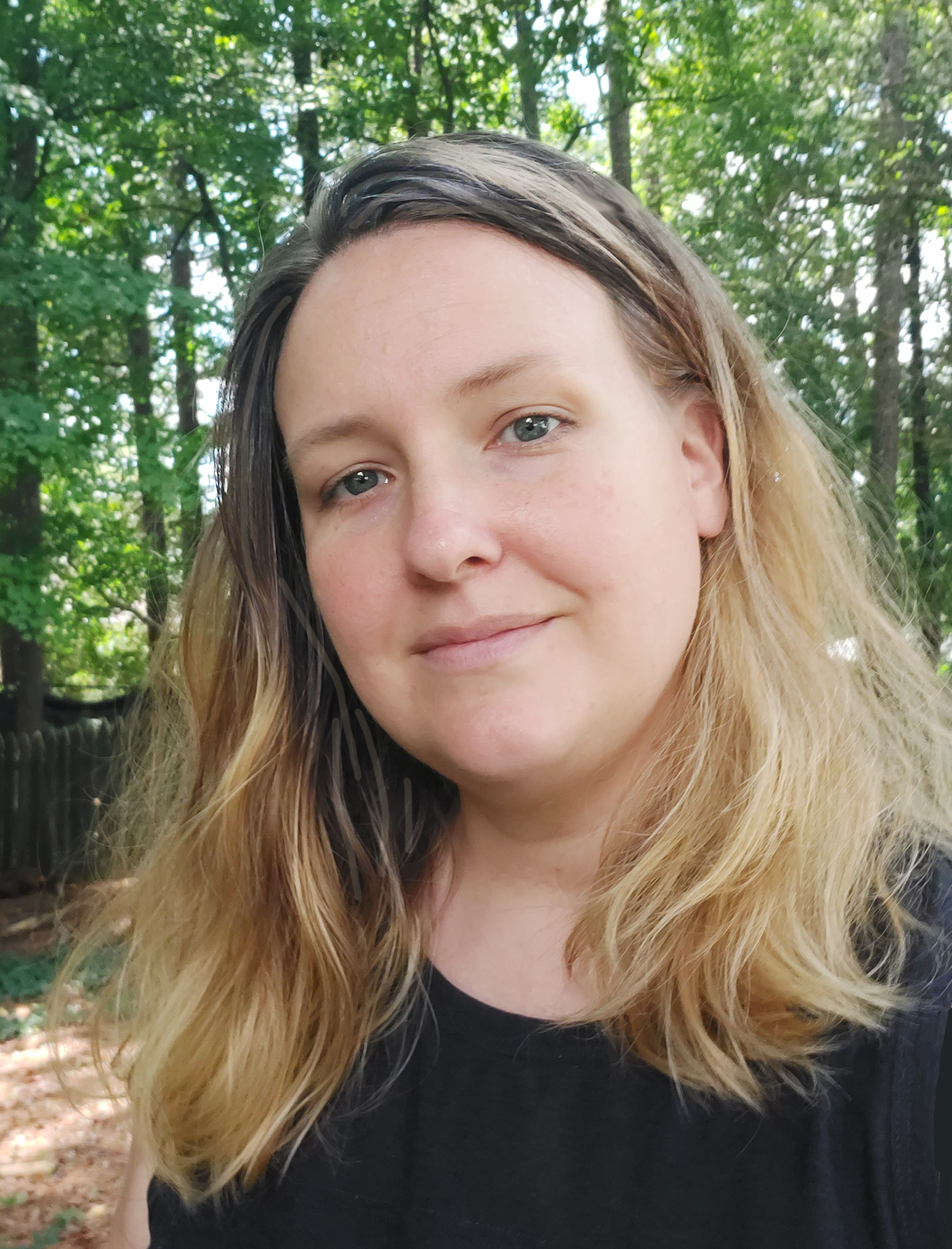 Middle-aged woman head shot